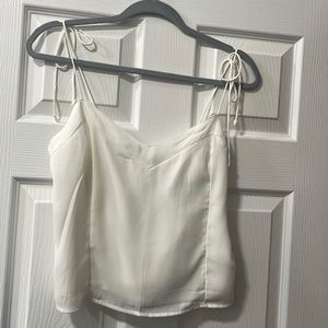 Abercrombie, M, white tie tank top